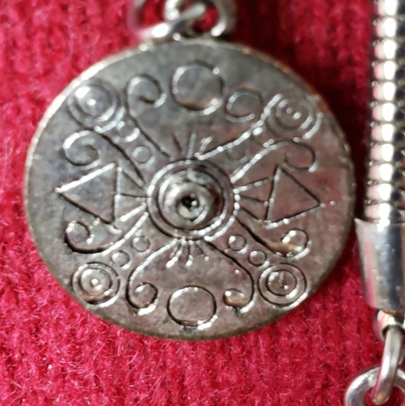 Silver plated charm necklace - Picture 4 of 8